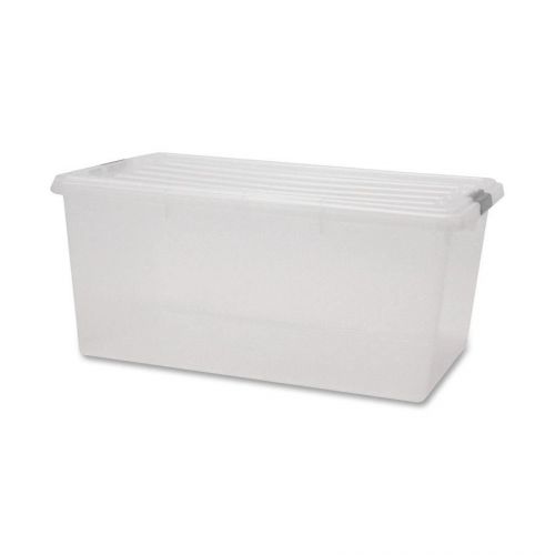 Iris irs100101 clear storage boxes with lids pack of 5 for sale