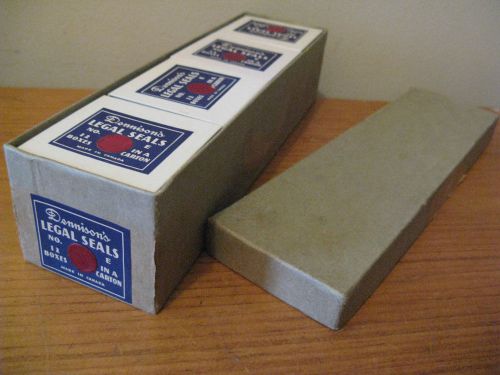 Dennison&#039;s Seals Legal Lawyer Seals Business Office Vintage 12 Boxes Carton