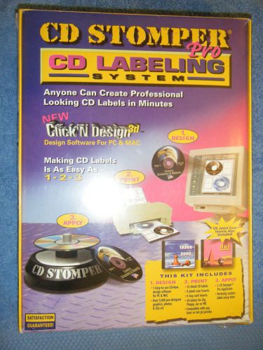 Cd stomper pro labeling system by avery : ink / laser,  pc / mac, sealed for sale