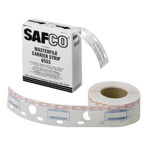 New safco products 2-1/2&#034; wide polyester carrier strips for masterfile 2  6553 for sale
