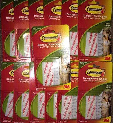 Lot Of 13 Packs Of Command Poster Strips ~ Free Shipping