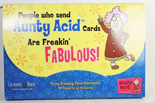 Leanin Tree People who send Aunty Acid Greeting Card Assortment