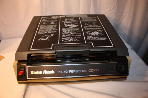 Radio Shack PC-50 Personal Copier Thermal Copier Machine Lights up Timer works