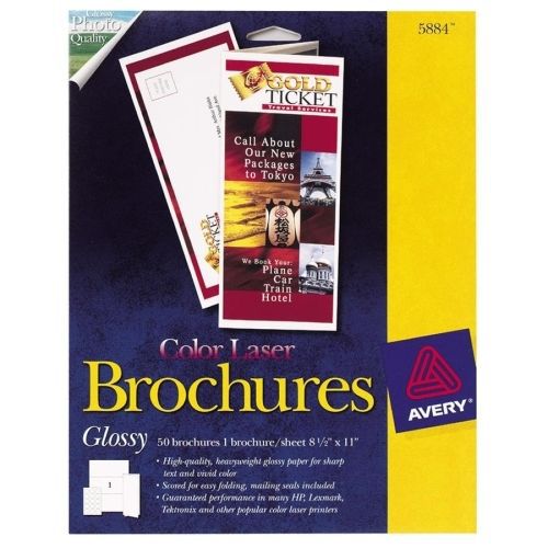 Avery Photo Paper - 8.50&#034; x 11&#034; - 33 lb - Glossy - 50 / Pack - White