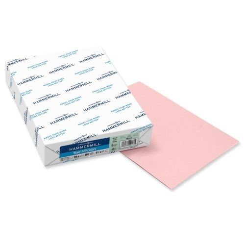 Lot of 10 hammermill fore super premium paper -8.5&#034;x14&#034; - 500/ream -pink for sale