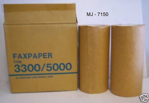 Box of 2 Rolls of Fax Paper - Type 3300 / 5000 (NOS)