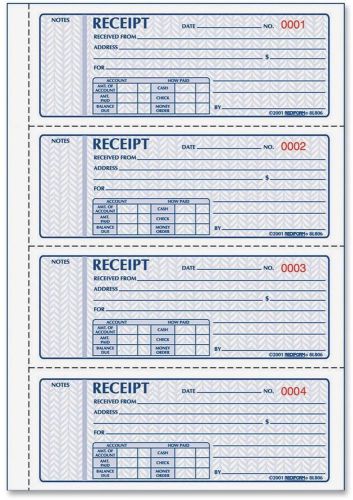 Prestige Duplicate Carbonless Softcover Money Receipt Books Red8l8 6