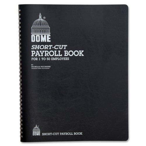 Dome Publishing Short-cut Payroll Book - Wire Bound - 11.25&#034; X 8.75&#034; (dom650)