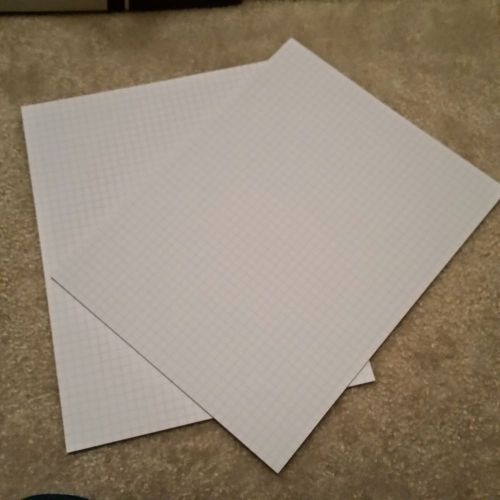 Graph paper White Quadrille - Single Pad x 2