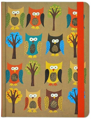 Peter Pauper A5 Lined Notebook Owls Journal