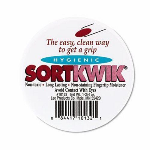 Lee Sortkwik Fingertip Moisteners, 1 3/4 oz, Pink, 2/Pack (LEE10132)