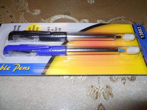 New PACK CLIPS USA ERASABLE PENS blue &amp; black ink liquid pencil cheap price