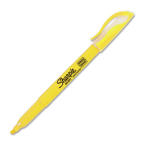 Sharpie Accent Yellow Pocket Highlighter Smear Guard