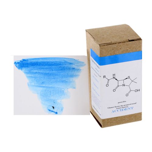 &#034;organics studio masters of science fountain pen ink, 55ml, accident blue&#034; for sale