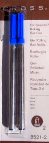 12 CROSS SELECTIP Rollerball Pen REFILLS ITEM # 8521-2   BLUE New &amp; Fresh