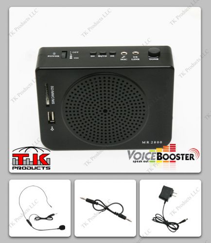Voicebooster loud portable voice amplifier 16watt (aker) mr2800 mp3 fm radio for sale