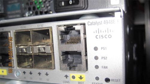 Cisco ws-c4948E-F  dual AC