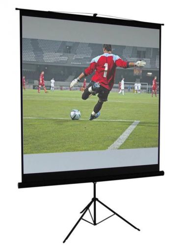 60&#034; 4:3 ratio matt white height adjustable tripod projection screen  a175ba for sale