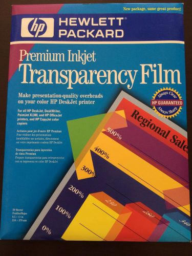 HP Premium InkJet Transparency Film 50 Sheets (C3834A)