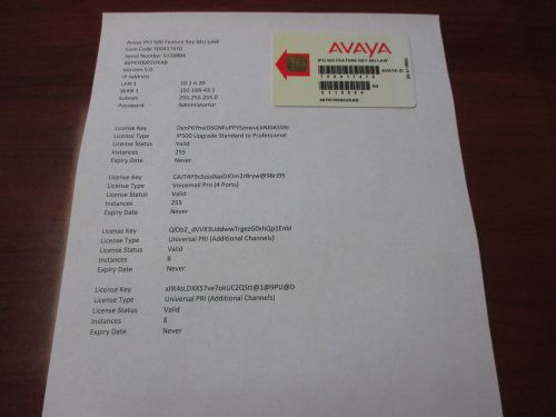 Avaya IP 500 V1 Feature Card 4 Port Voice Mail Pro, 16 Channel PRI, Professional