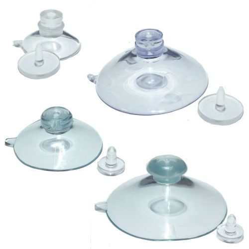 Pkt of 4 thumb tack suction cups 20, 35, 48, or 50 mm or 1of each each size for sale