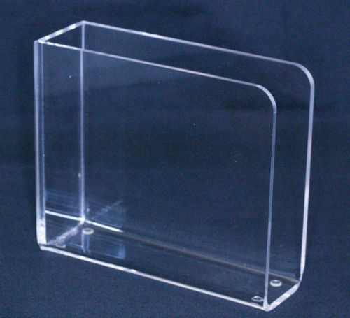3/16&#034; thick single compartment literature/display Acrylic 6&#034; long 5 &#034; height