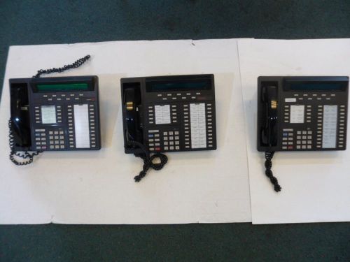 LOT 3 AVAYA LUCENT 8434DX BLACK CORDED DISPLAY BUSINESS OFFICE TELEPHONE PHONE