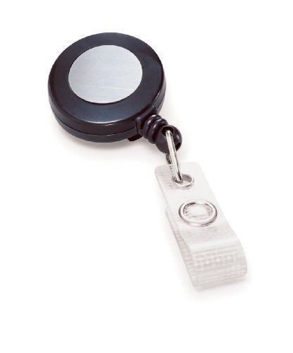NEW GBC Badgemates Retractable Badge Reels  Black  25 Reels per Pack (3748022)