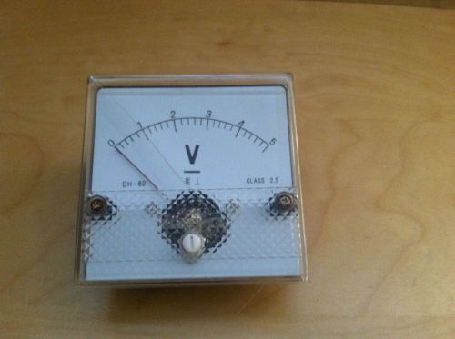 DC 0-5V Square Analog Volt Panel Meter Gauge
