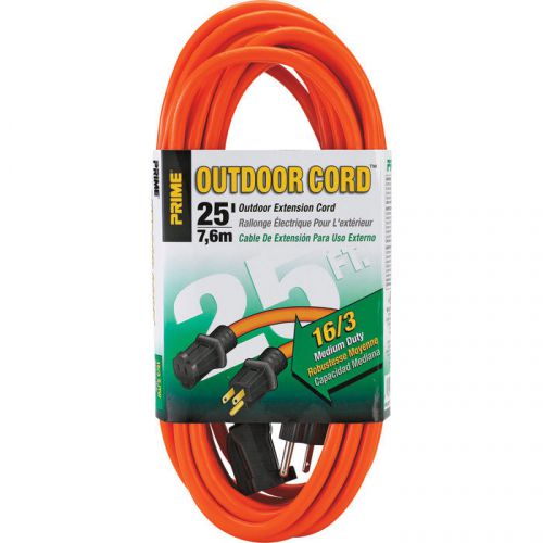 Prime Wire &amp; Cable 125V Outdoor Extension Cord-25ft #EC501625
