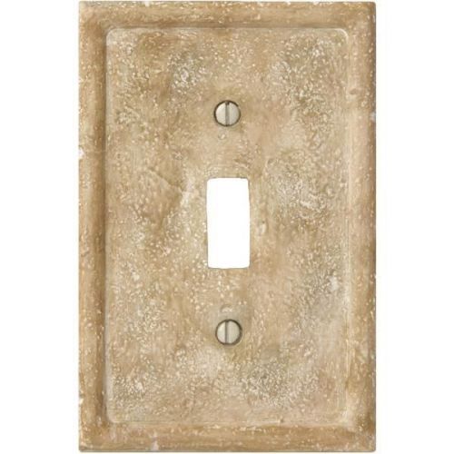 Textured Stone Switch Wall Plate-NAT STONE 1TOG WALLPLATE