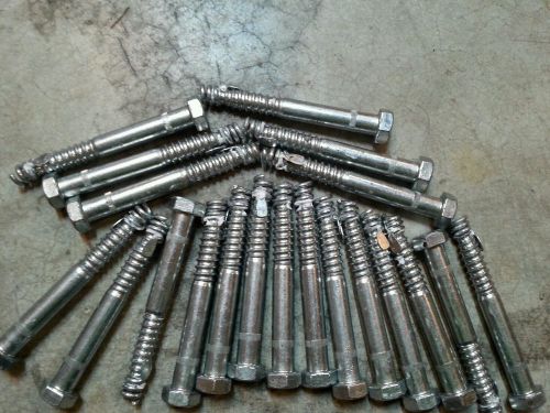 New hilti 5/8 x 5 coil anchors coil bolts reusable leg bolts box of 25 for sale
