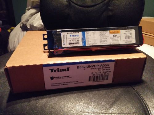 B332iunvhp-a 010c universal triad electronic ballast 120-277v 3 f32t8 box of 10 for sale