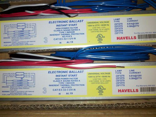 3 tube electronic ballast - havells usa for sale