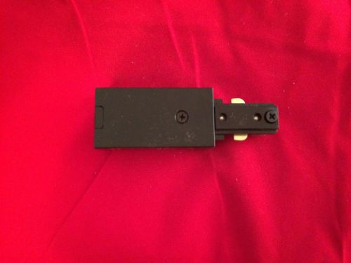 Halo L901MB Single Circuit Track Live End Feed Connector - Black, Track Lighting