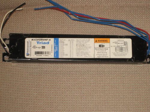 B332iunvhp-a universal triad electronic ballast 120-277v for t8 fluorescent used for sale