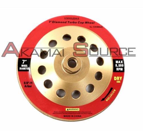 Concrete Grinding 7&#034; Turbo Diamond Blade Turbo Cup Wheel Granite Marble Tool 045