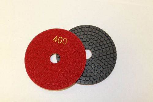 1 piece #400 Diamond Polishing pad 4 inch  3mm wet/dry granite stone concrete
