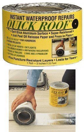 Cofair Products QR625 6&#034; X 25&#039; Aluminium Quick Roof Tape, Free Shipping, New