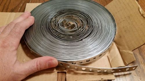 100&#039; ROLL GALVANIZED STEEL PLUMBERS/PLUMBING PIPE HANGING/SUPPORT TAPE/STRAP