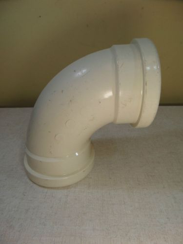Astm d-3034 pvc 4&#034; 90 degree elbow 1/4 bend sewer plumbing gasketed fitting for sale