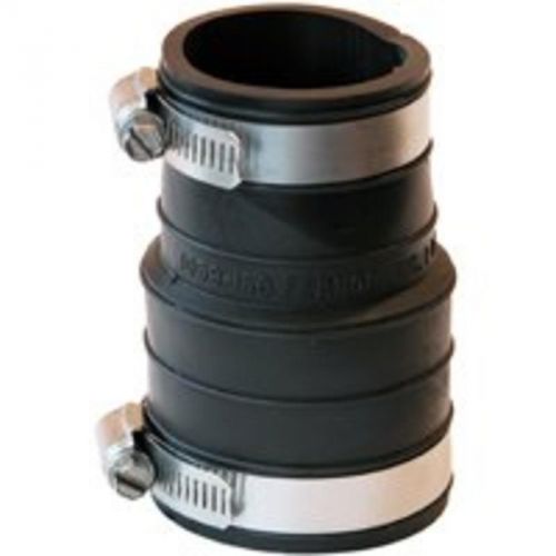 1-1/2 socket to plst pipe coup fernco, inc. rubber flex fittings 1059-150 for sale