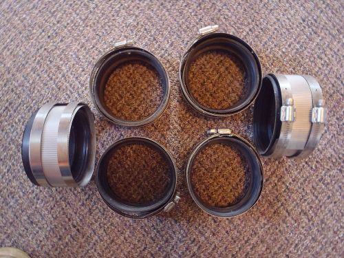 6 new 4&#034; pipe clamp fitting  b602 cast iron-plastic sbcci b70 for sale