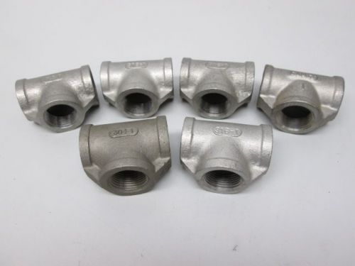 Lot 6 new assorted camco asp 316 sa150 304 stainless tee fitting 1in npt d240907 for sale
