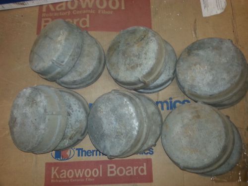 Galvanized pipe caps - threaded - 6 inch npt - 12 each for sale