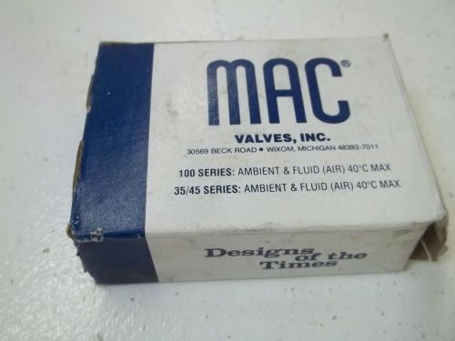 MAC VALVE INC. 35A-AAA-DDAA-1CA SOLENOID VALVE *USED*