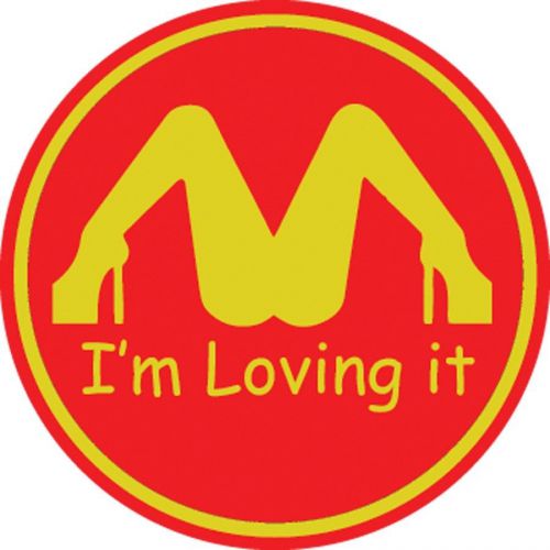 I&#039;m Loving It Hard Hat Decal Helmet Sticker Funny Label Toolbox Sexy Babe Hot