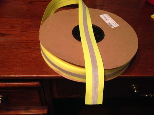 3M Scotchlite 9920, 2 Yds Reflective Tape 1.5&#034; Sew-On Lime/Yellow fab trim RSL