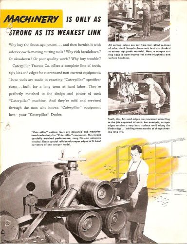 Equipment Brochure - Caterpillar - Track Parts Cutting Edges - 1960&#039;s (E1484)