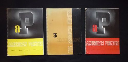 1930&#039;s American Printer Magazine - 3 Issues